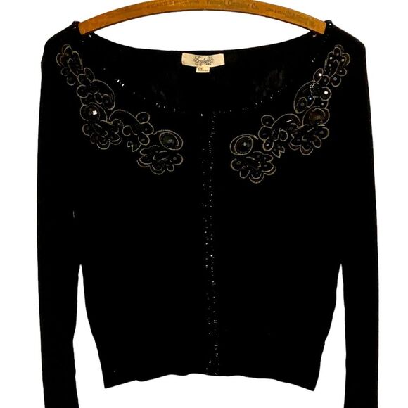 Boutique XXI Beaded Cardigan Size M - Picture 1 of 6